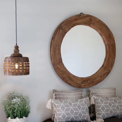 Chic Antique Grimaud Spegel Ø100 cm, Natur