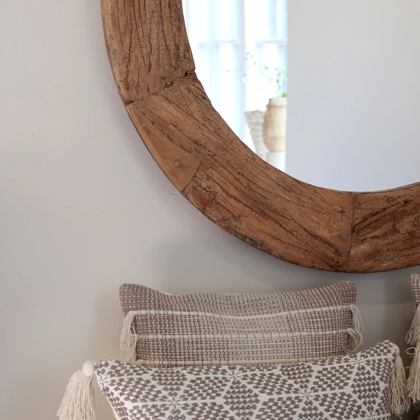 Chic Antique Grimaud Spegel Ø100 cm, Natur