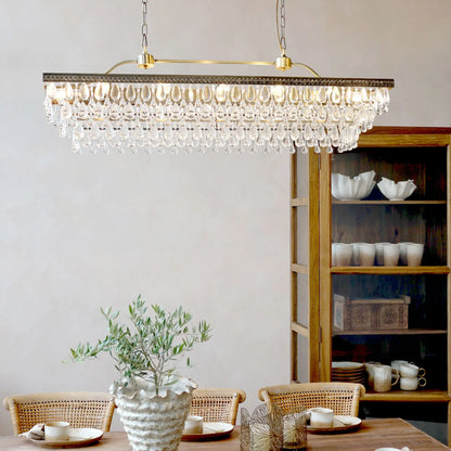 Chic Antique Versailles Ljuskrona 120x40 cm, Antique Brass