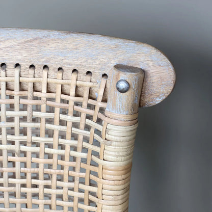 Chic Antique French Barstol 65 cm, Natur