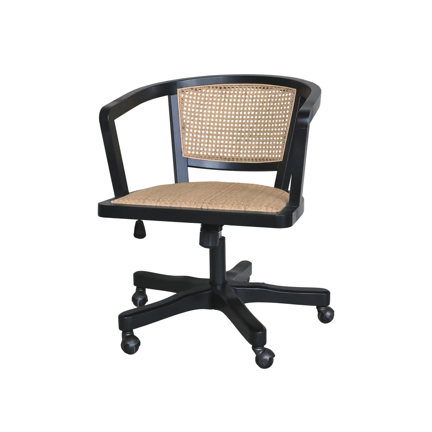 Chic Antique French Kontorsstol, Antique Black