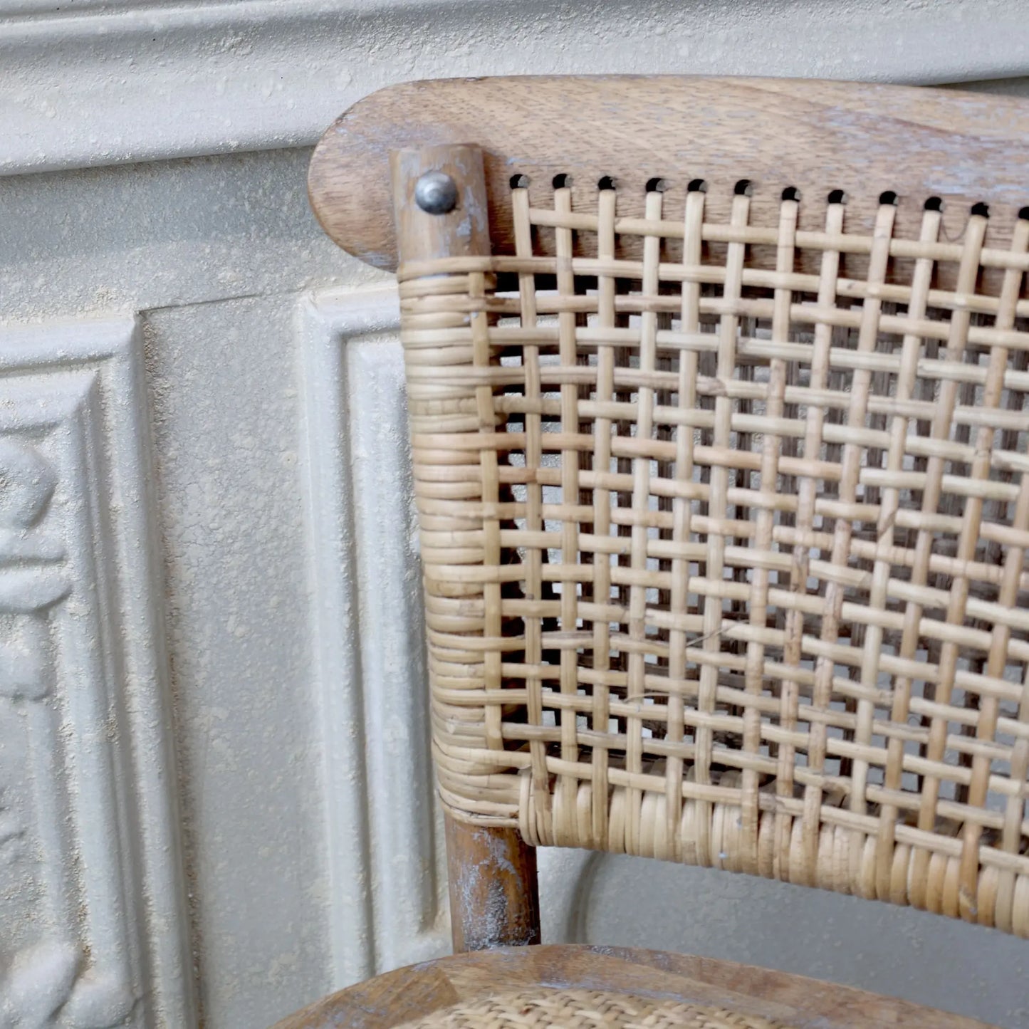 Chic Antique French Barstol 76 cm, Natur