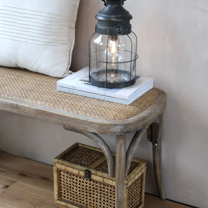 Chic Antique French Bänk 100x42 cm, Natur