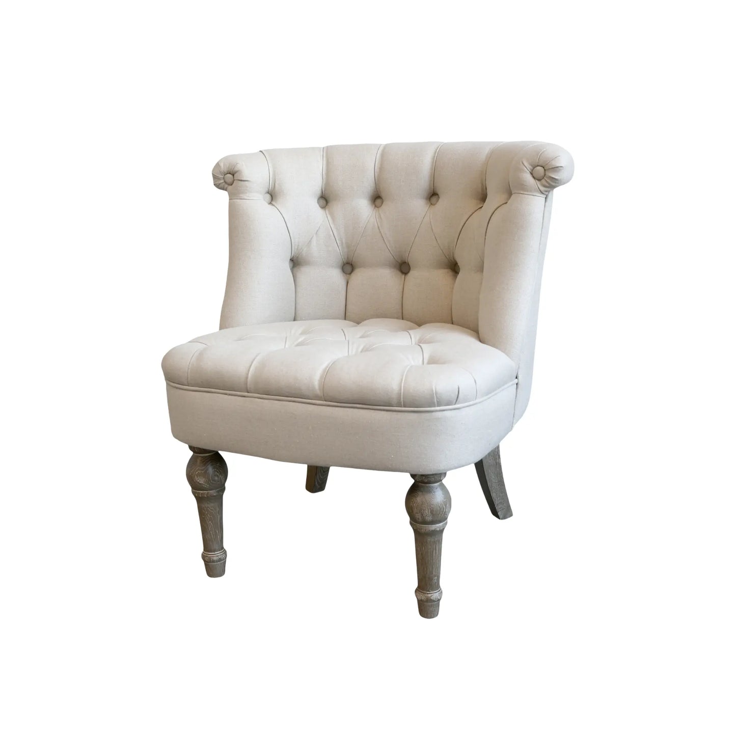 Chic Antique French Fåtölj, Linne