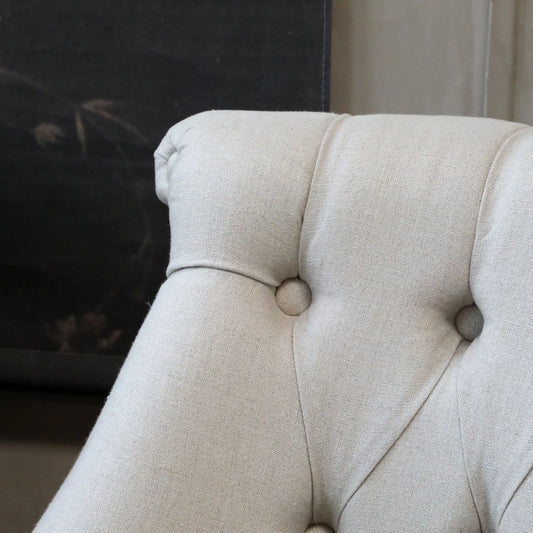 Chic Antique French Fåtölj, Linne