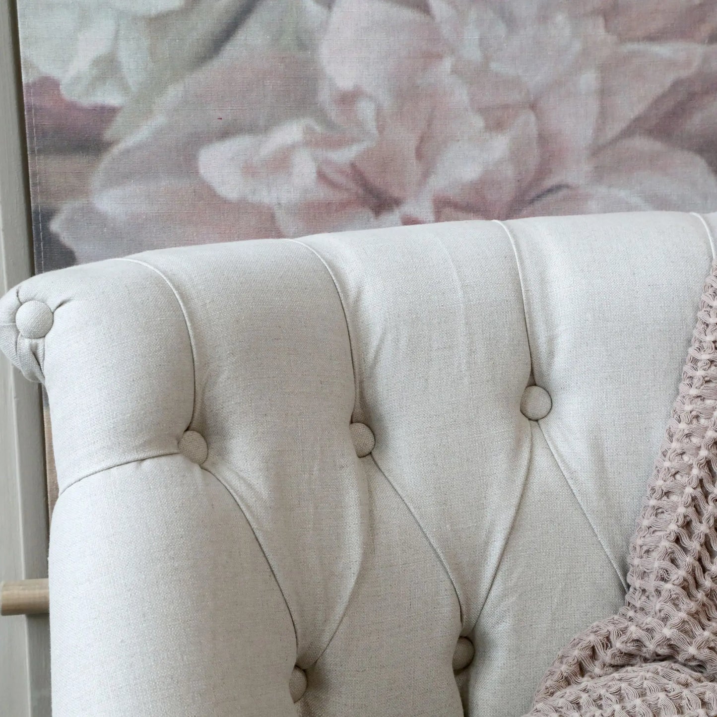 Chic Antique French Soffa, Linne