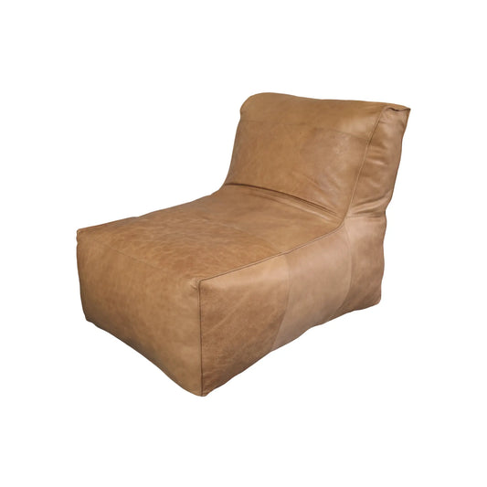 Chic Antique Lounge Fåtölj Läder, Cognac