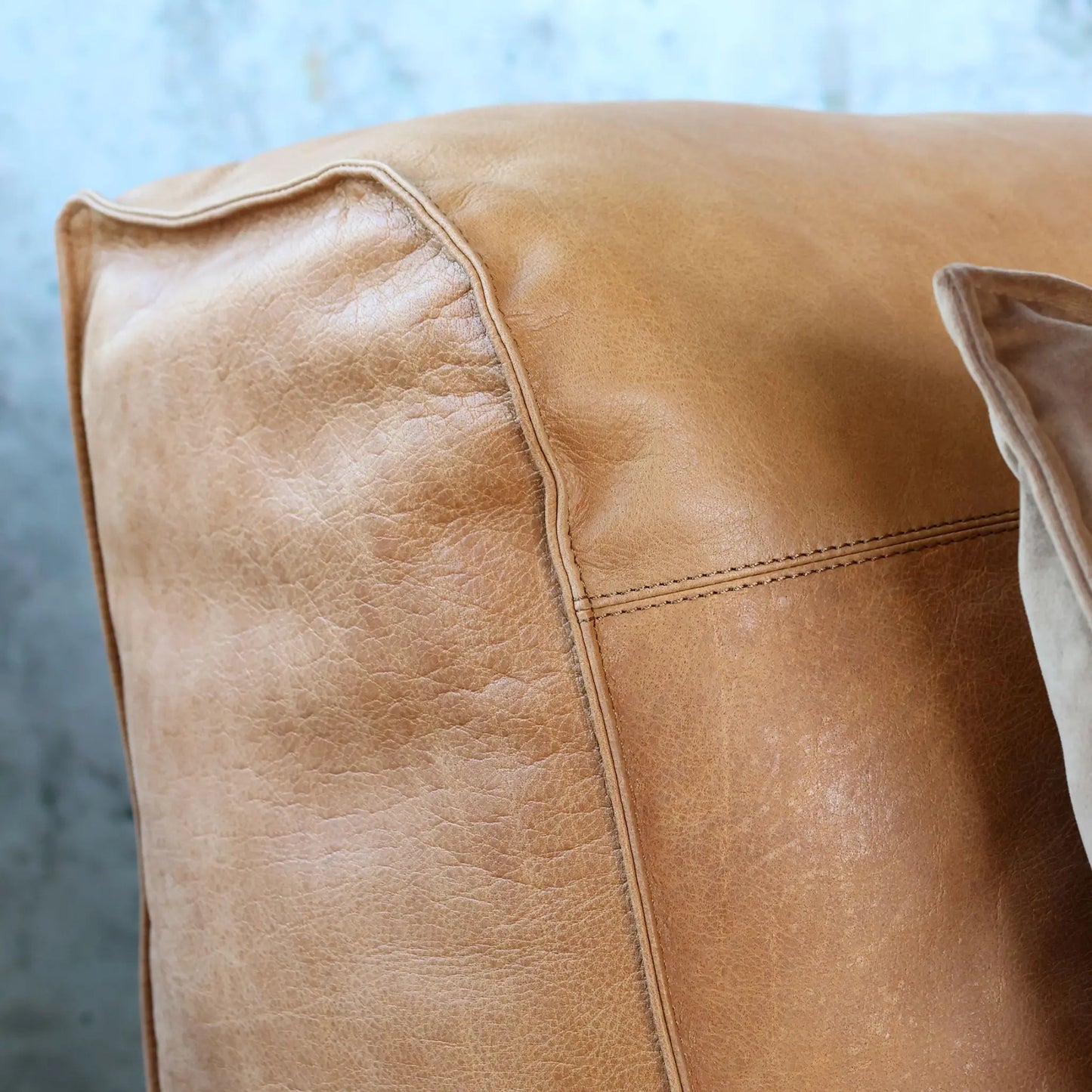 Chic Antique Lounge Fåtölj Läder, Cognac