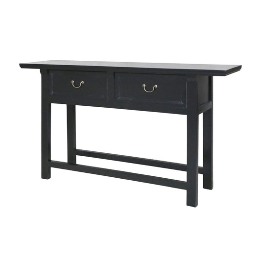 Chic Antique Marseille Sidobord 150x40 cm, Svart