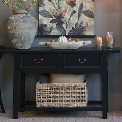 Chic Antique Marseille Sidobord 150x40 cm, Svart