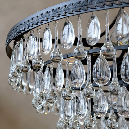 Chic Antique Versailles Ljuskrona Ø70 cm, Svart