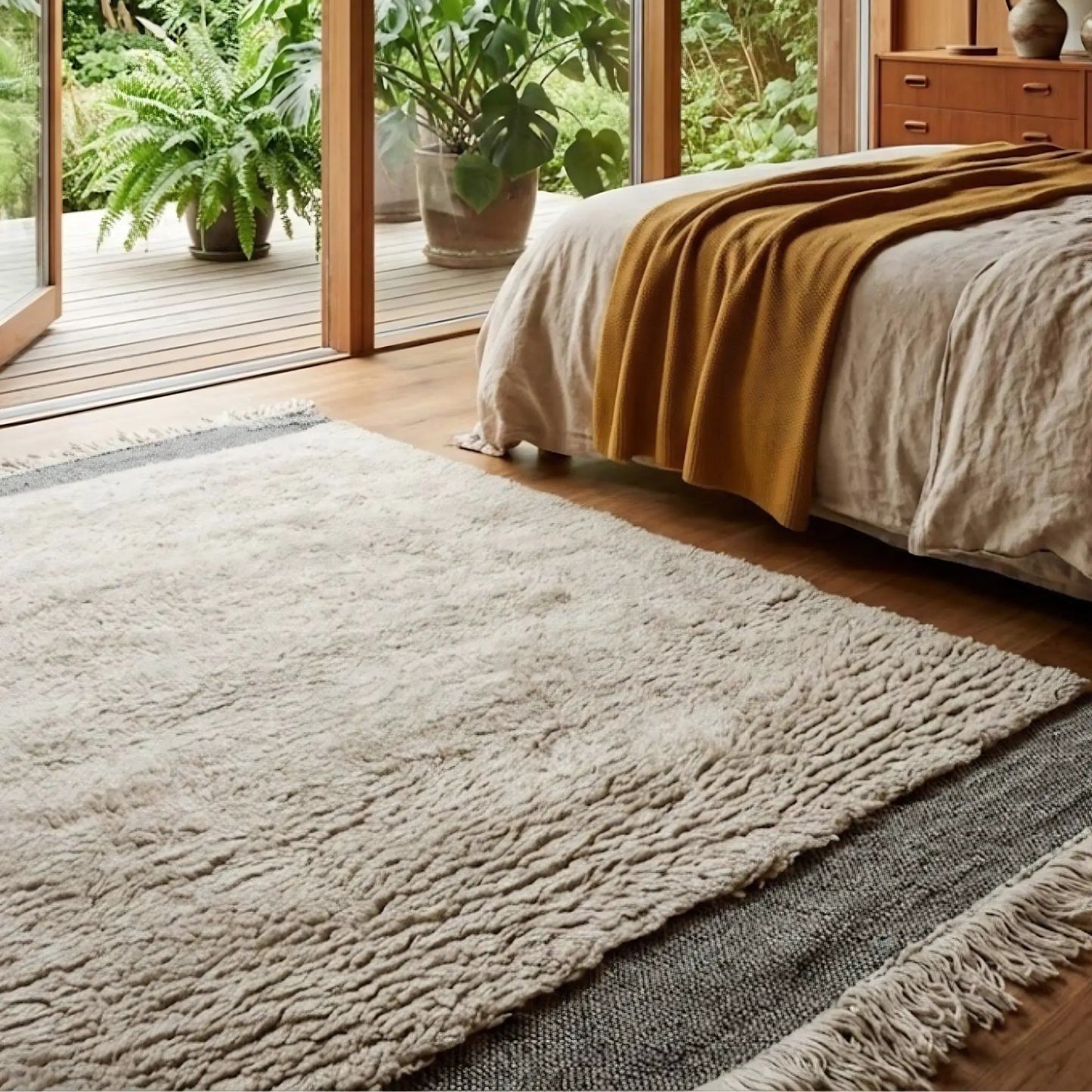 Deco Nord Bucky Matta 200x300 cm, Ivory brown