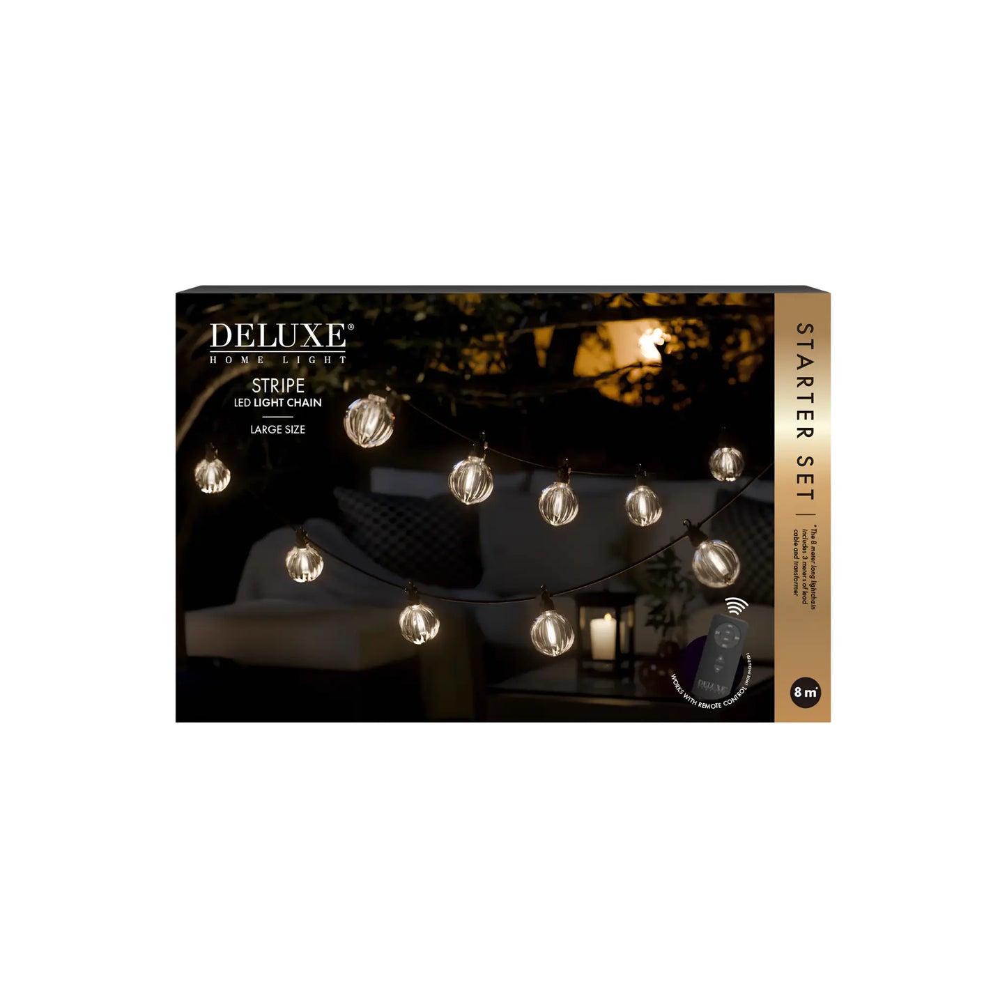 Deluxehomeart Stripe Led Ljusslinga Set L 8 M