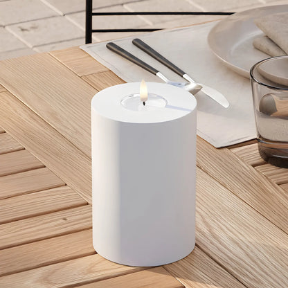 Deluxehomeart LED Blockljus Utomhus 10x15 cm, Vit