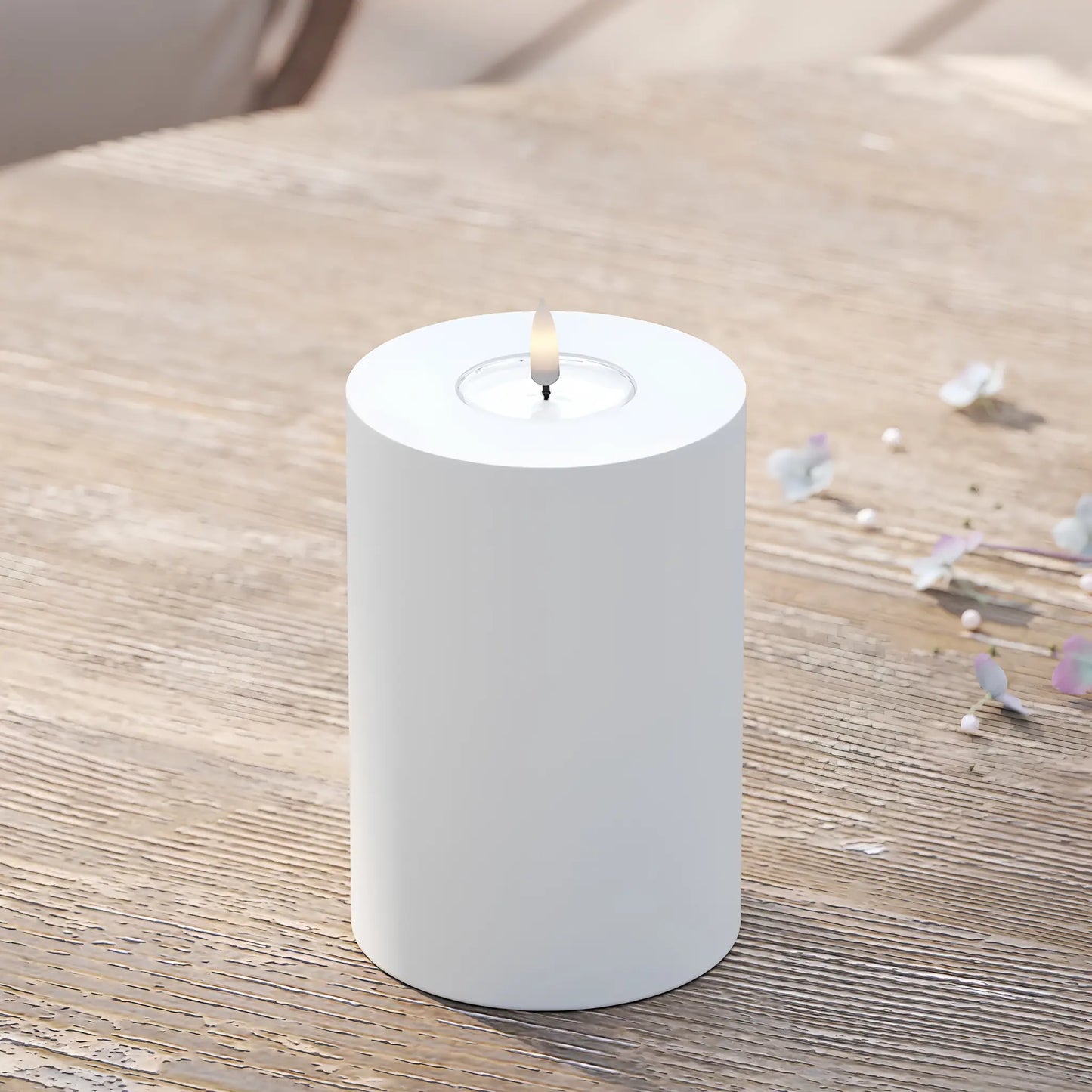 Deluxehomeart LED Blockljus Utomhus 10x15 cm, Vit