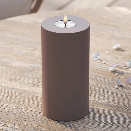Deluxehomeart LED Blockljus Utomhus 10x20 cm, Mocca