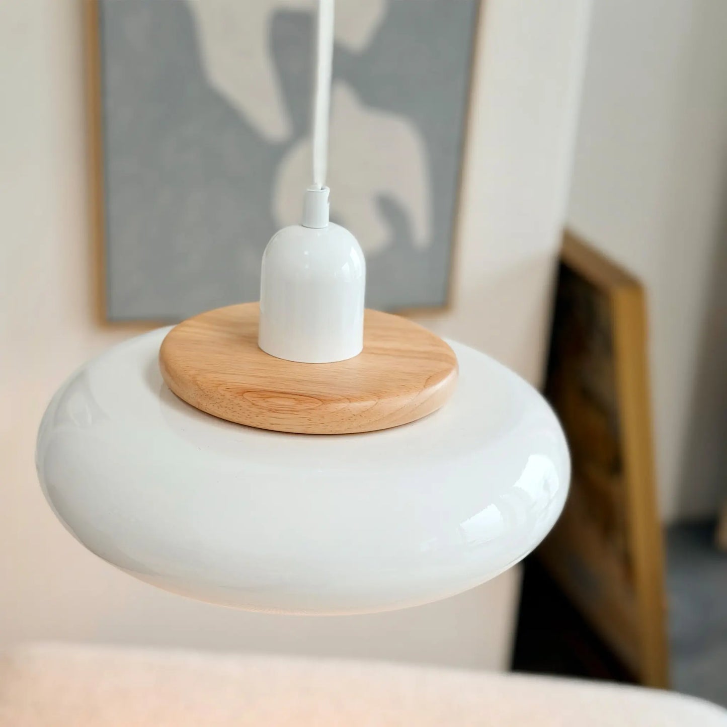 Dyberg Larsen Planet Taklampa Mini, Vit