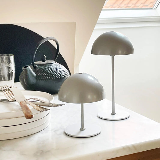 Dyberg Larsen Along Bordslampa LED 2-pack, Silver