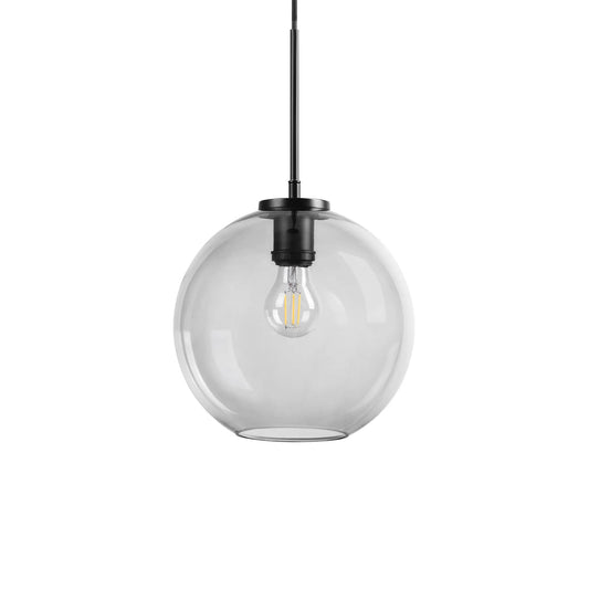Dyberg Larsen Loop Taklampa Ø25 cm, Rökfärgad/Svart