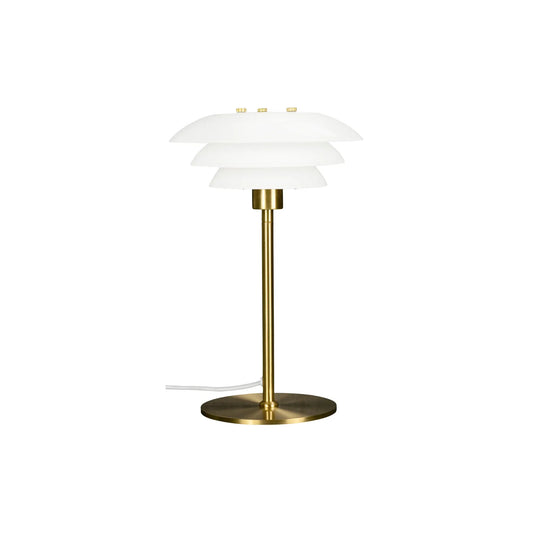Dyberg Larsen DL20 Bordslampa, Opal/Mässing