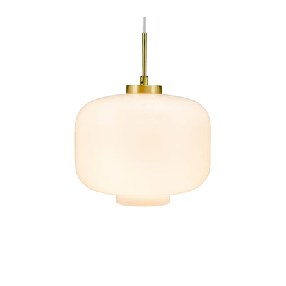 Dyberg Larsen ARP Taklampa Ø30 cm, Opal/Mässing
