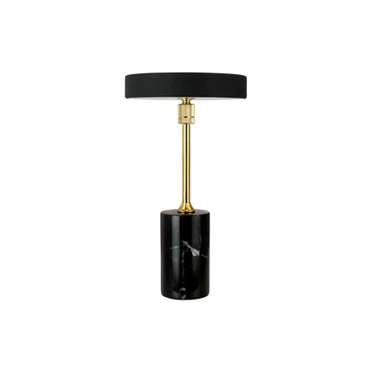 Dyberg Larsen Starlight Bordslampa LED Laddningsbar, Krom/Vit marmor
