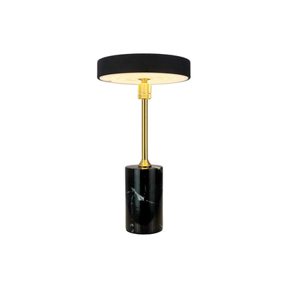 Dyberg Larsen Starlight Bordslampa LED Laddningsbar, Krom/Vit marmor