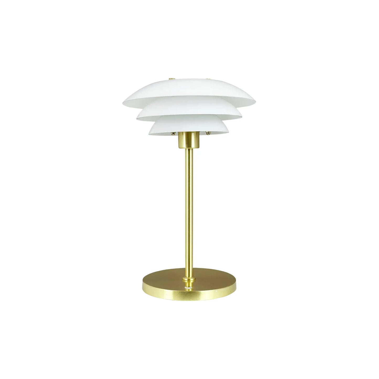 Dyberg Larsen DL20 Bordslampa LED Laddningsbar, Opal/Mässing