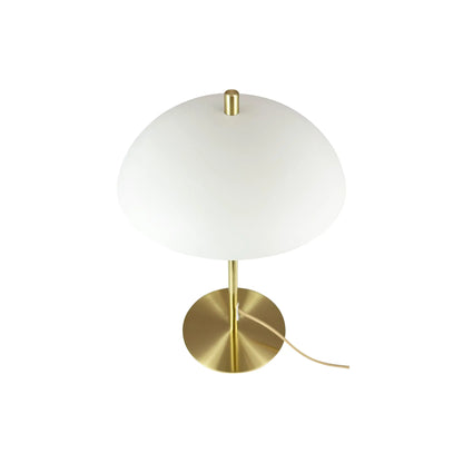 Dyberg Larsen Globus Bordslampa, Beige/Mässing