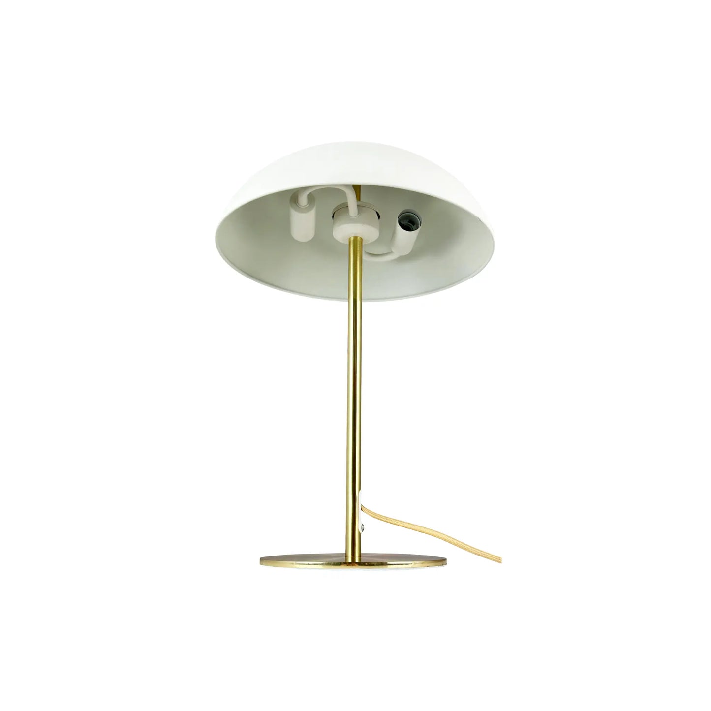 Dyberg Larsen Globus Bordslampa, Beige/Mässing