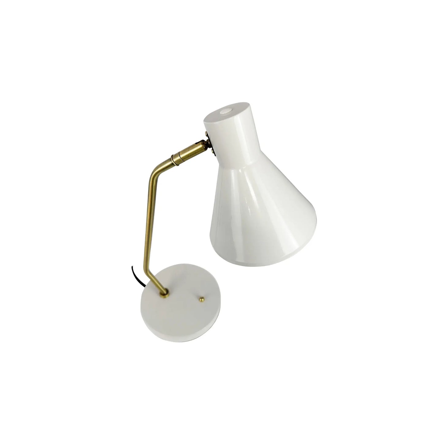 Dyberg Larsen Sleep Bordslampa, Blankvit/Antikmässing