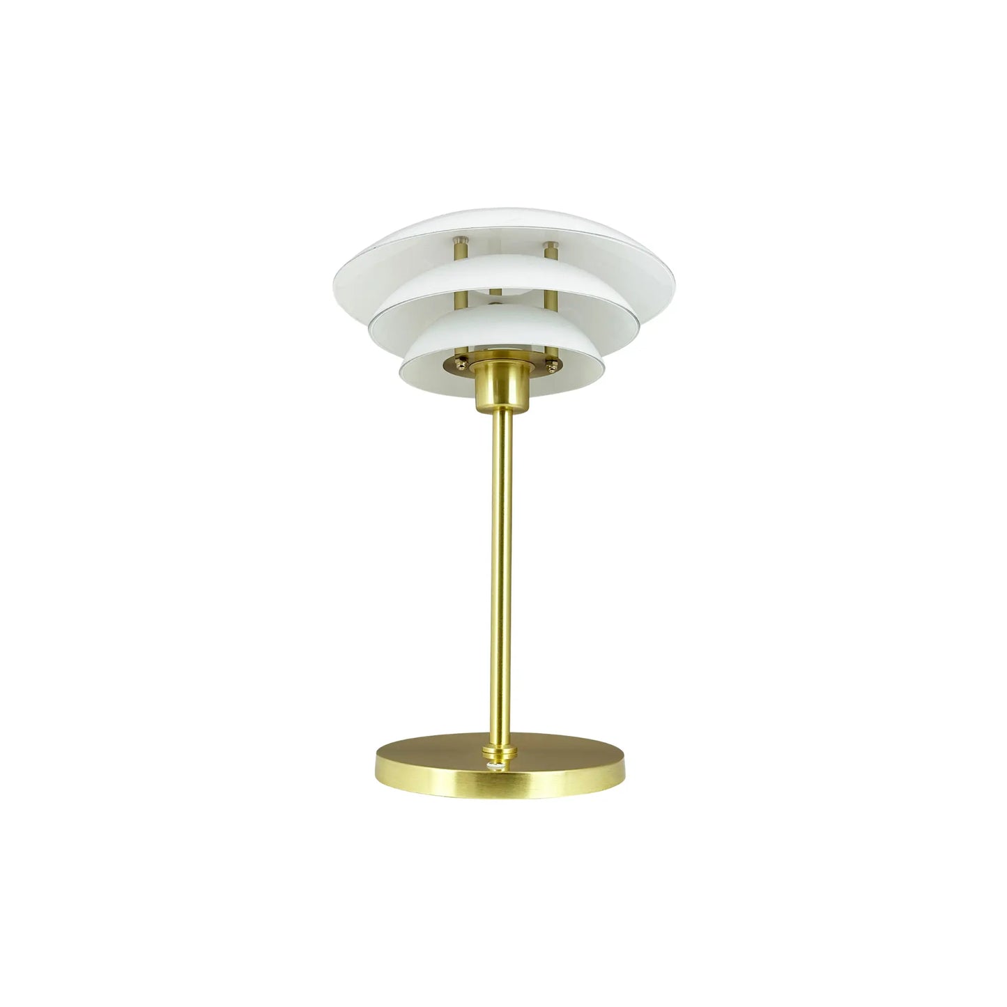 Dyberg Larsen DL20 Bordslampa LED Laddningsbar, Opal/Mässing
