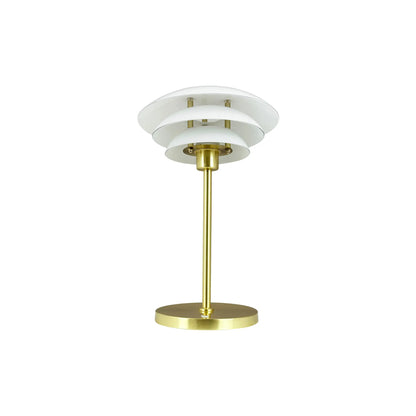 Dyberg Larsen DL20 Bordslampa LED Laddningsbar, Opal/Mässing