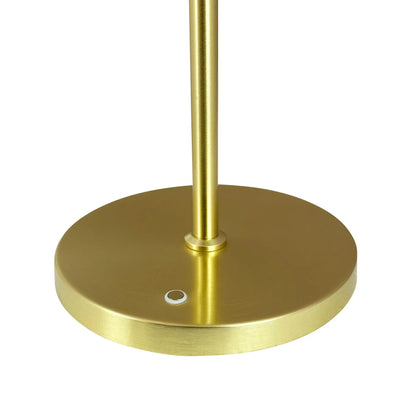 Dyberg Larsen DL20 Bordslampa LED Laddningsbar, Opal/Mässing