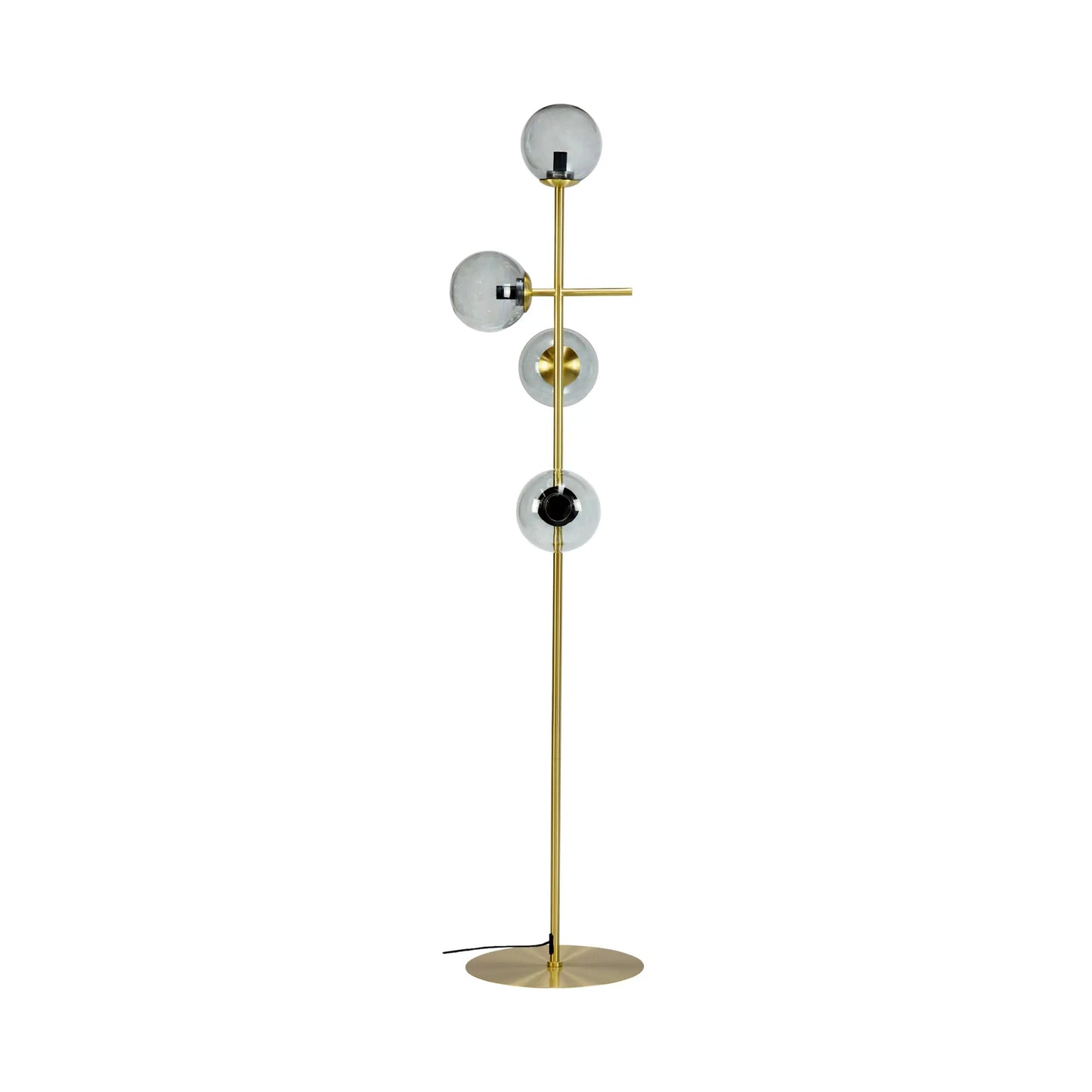 Dyberg Larsen Como Golvlampa, Rökfärgad/Mässing