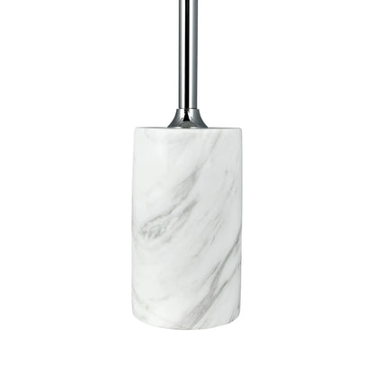 Dyberg Larsen Starlight Bordslampa LED Laddningsbar, Krom/Vit marmor