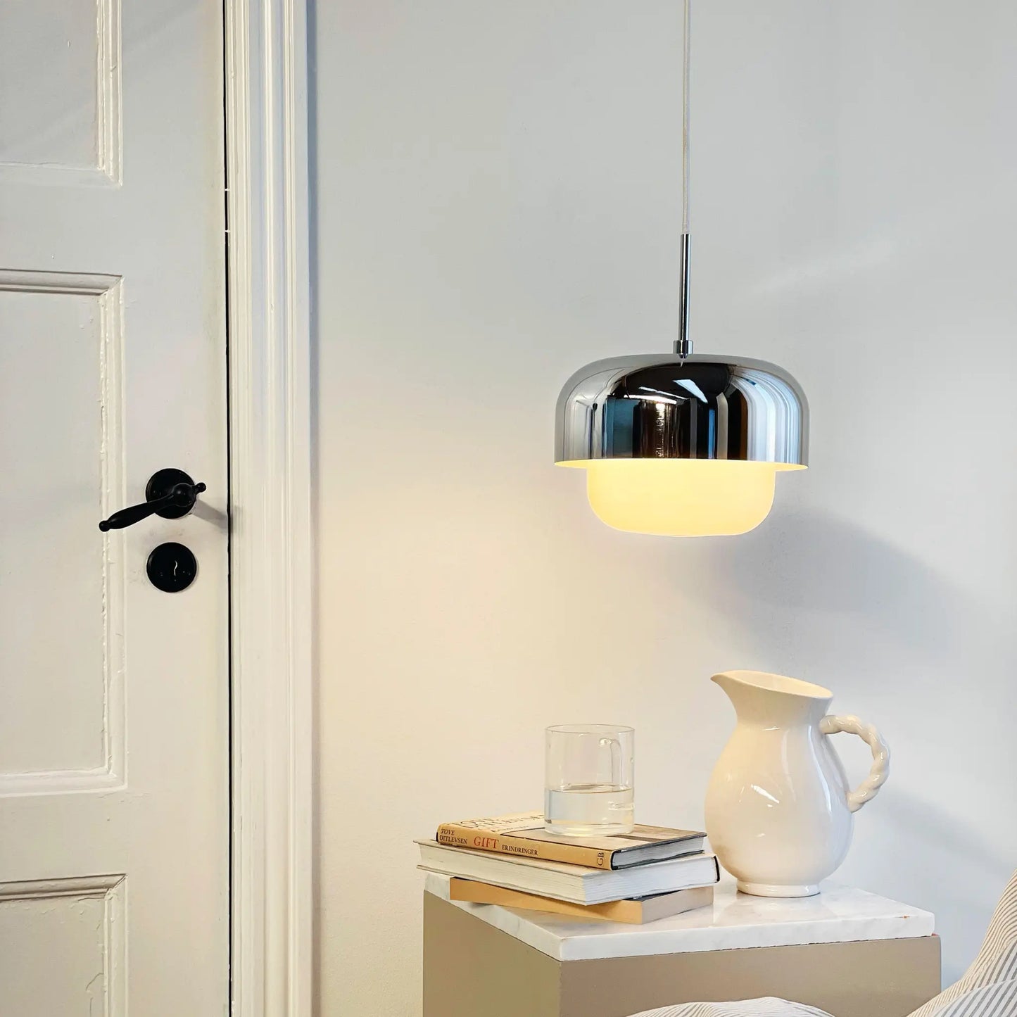 Dyberg Larsen Haipot Taklampa Ø23 cm, Krom