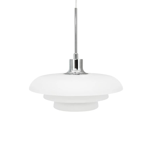 Dyberg Larsen Ava Taklampa Ø31 cm, Opal/Krom