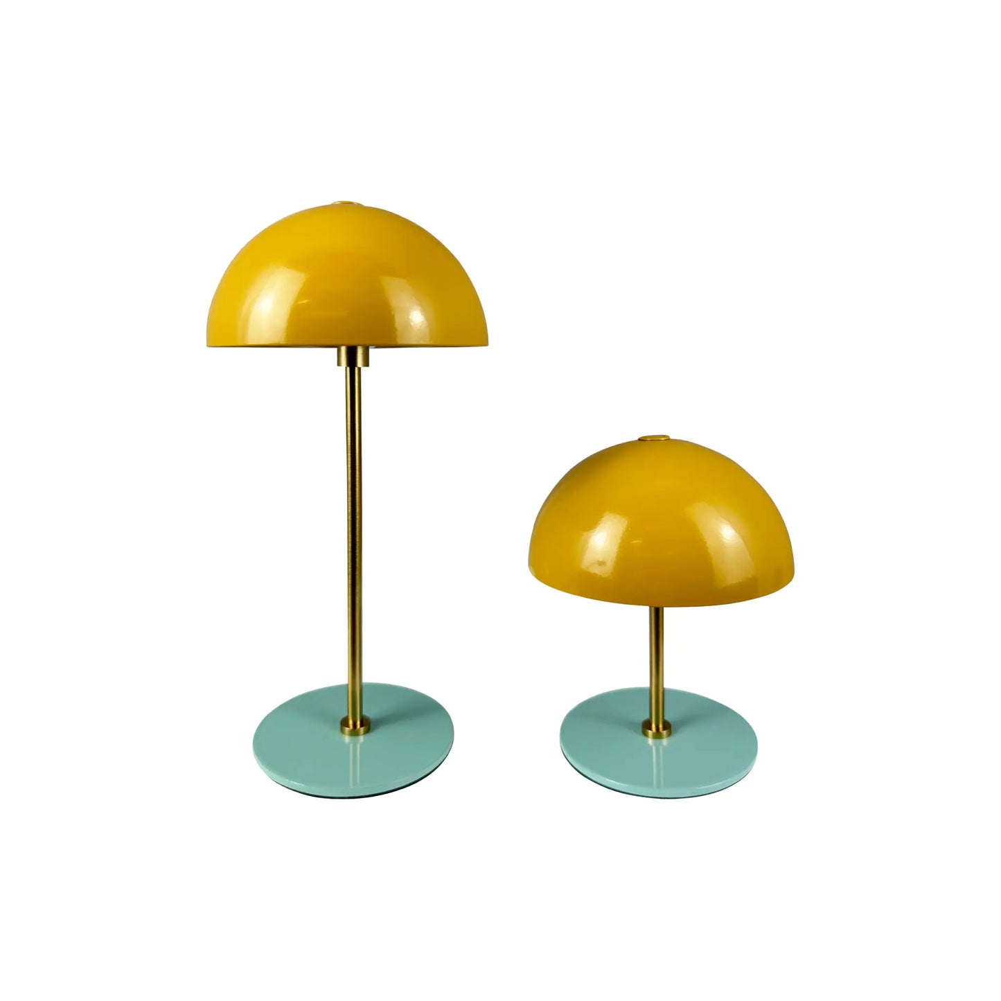 Dyberg Larsen Along Bordslampa 2-pack, Curry/Mässing/Blå