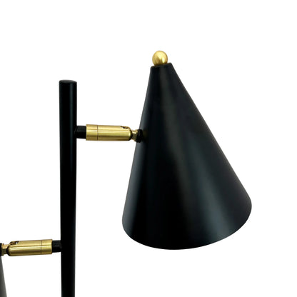 Dyberg Larsen Rouen Bordslampa med 2 skärmar, Svart