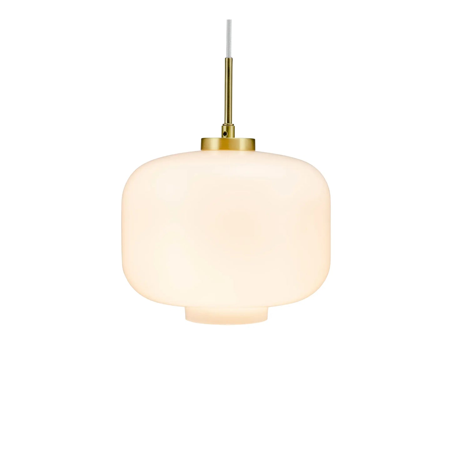 Dyberg Larsen ARP Taklampa Ø25 cm, Opal/Mässing