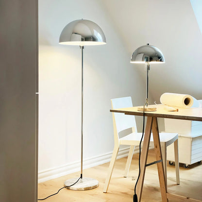 Dyberg Larsen Stockholm Bordslampa Ø20 cm, Krom/Marmor