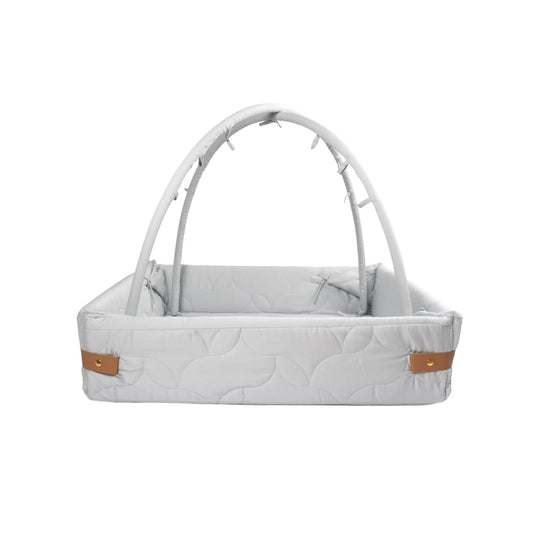 Filibabba Aktivitetsnest Mjuk Quilt, Pearl Blue