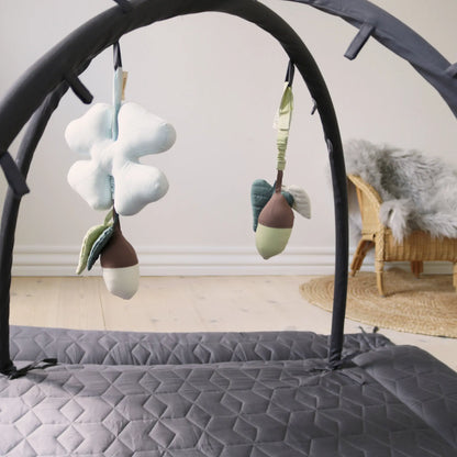 Filibabba Aktivitetsnest Mjuk Quilt, Stone Grey