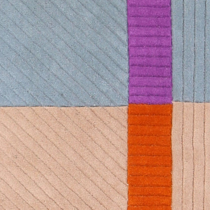 Finarte Akaatti Matta 240x240 cm, Beige/Blå