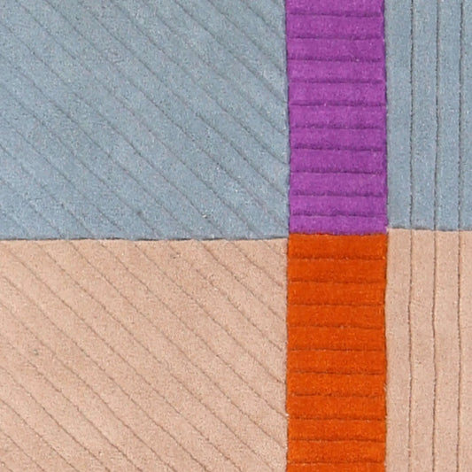 Finarte Akaatti Matta 240x240 cm, Beige/Blå