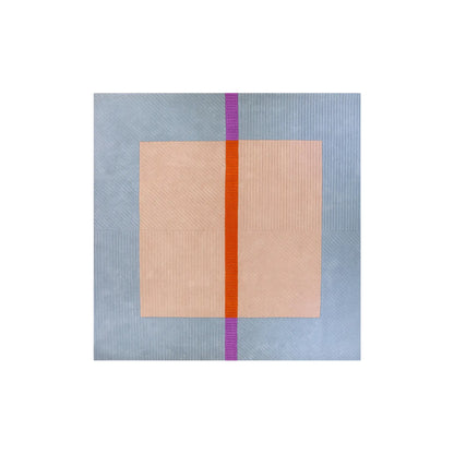 Finarte Akaatti Matta 240x240 cm, Beige/Blå