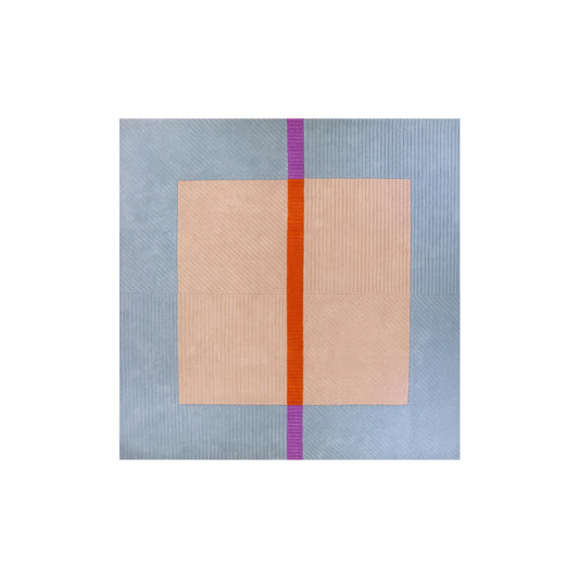 Finarte Akaatti Matta 240x240 cm, Beige/Blå