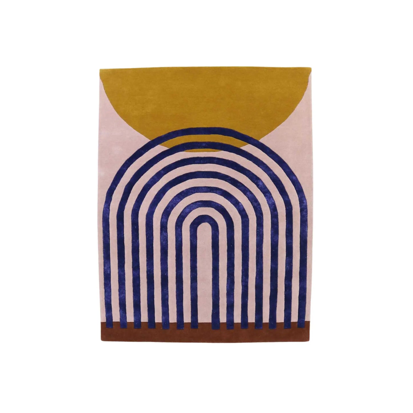 Finarte Atrium Matta 140x200 cm, Rosa/Guld