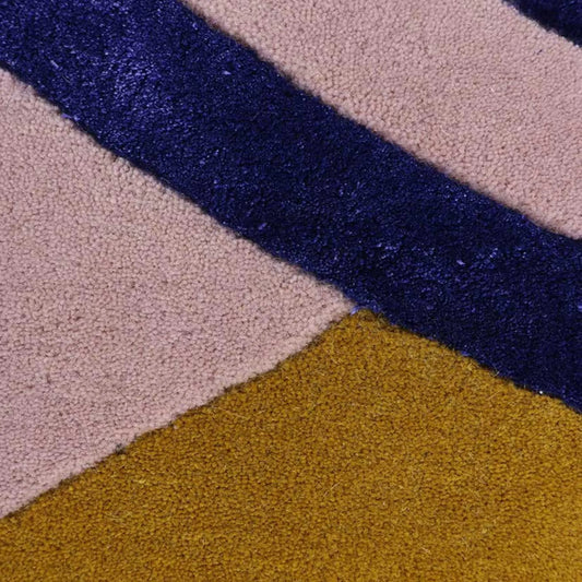 Finarte Atrium Matta 200x300 cm, Rosa/Guld